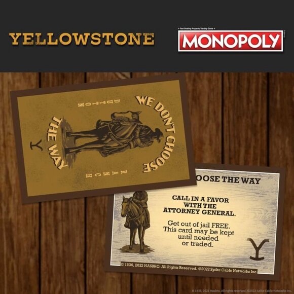 NEW Yellowstone Monopoly Board Game - Based on Emmy Award Winning Western Series - Picture 9 of 12